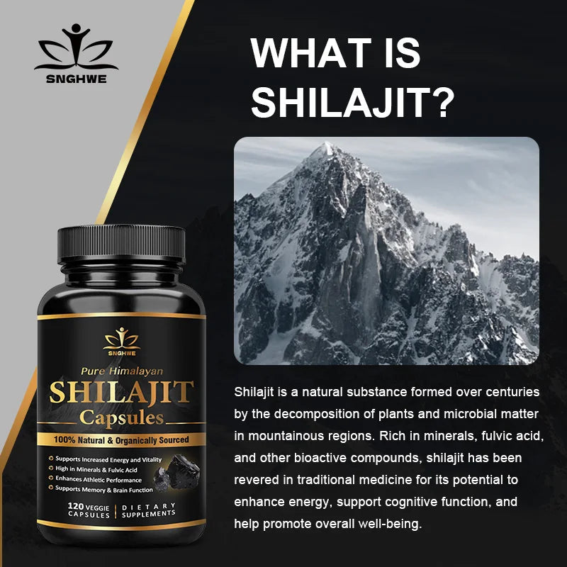 Pure Himalayan Shilajit Supplement – Energy, Strength & Immunity for Men & Women